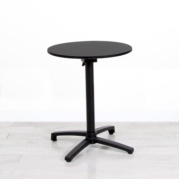 600mm Black Round Bistro Table - Black Frame 600mm Black Round Bistro Table - Black Frame