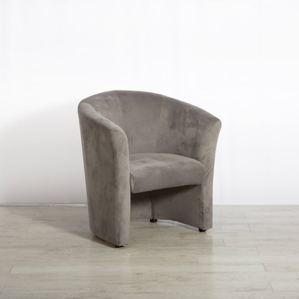 Fabric Tub Chair - Grey