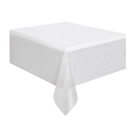 70 x 108 inch White Tablecloth