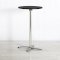 600mm Black Round Poseur Table