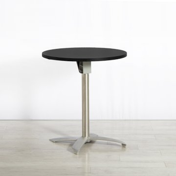 680mm Black Round Bistro Table