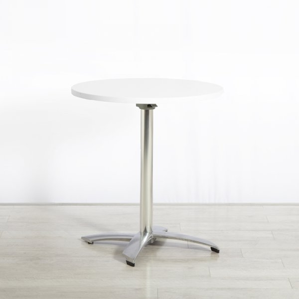 680mm White Round Bistro Table