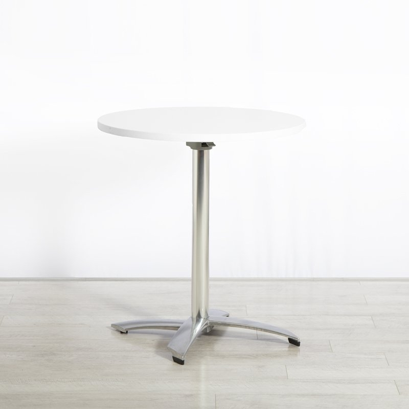 680mm White Round Bistro Table