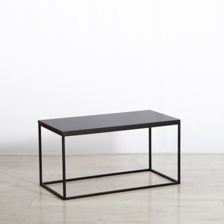 Box Frame Coffee Table Black 460 x 920 x 460h