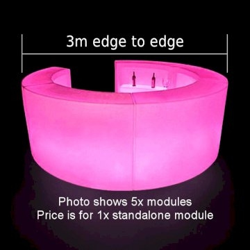 LED Colour-Changing Curved Bar Section (x1)