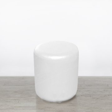 White Drum Stool