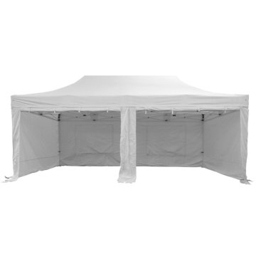 White Popup Marquee With Sides 6x3m