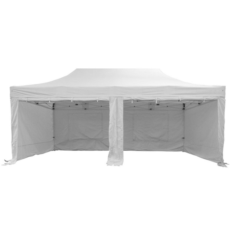 White Popup Marquee With Sides 6x3m