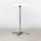 600mm White Round Poseur Table